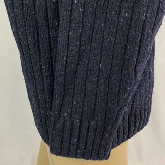 Brunella Gori Men’s XXL Sweater 1/4 Button Lambswool Nylon Blue Unique - Picture 5 of 9